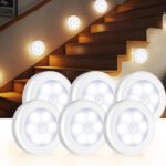 Battery Operated LED Motion Sensor Cabinet Light step light night light stick anywhere