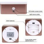 Retro Square LED Night Light Lamp Wireless Motion Sensor by 3AAA battery - Image 4