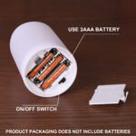 Set 3 Led Pillar Candles Remote by 3AAA battery - Image 3