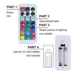 Multing Color Under Cabinet Push Light Remote by 3AAA battery - Image 3