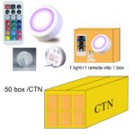 Rechargeable Multing color under cabinet light remote