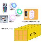 Multing color under cabinet light remote by 3AAA battery