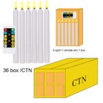 LED taper candles remote by 2AA battery